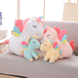 lovely unicorn plush toy pink fly horse