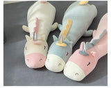 plush unicorn toy cute lying pose soft unicorn