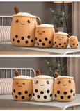 real-life bubble tea plush toy stuffed food milk tea soft doll  gift