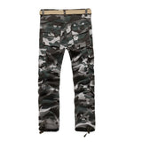 Mens Straight Camouflage Cargo Pants Military