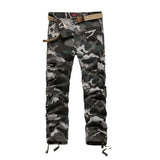 Mens Straight Camouflage Cargo Pants Military