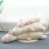 plush unicorn toy cute lying pose soft unicorn