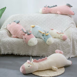 plush unicorn toy cute lying pose soft unicorn