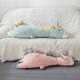 plush unicorn toy cute lying pose soft unicorn