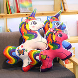 unicorn plush toys cute cartoon rainbow horse