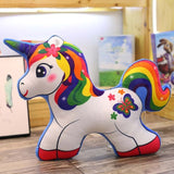 unicorn plush toys cute cartoon rainbow horse