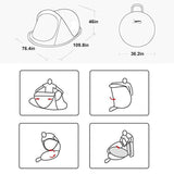 Tent Automatic 3-4 Person