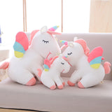 lovely unicorn plush toy pink fly horse