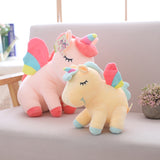 lovely unicorn plush toy pink fly horse
