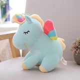 lovely unicorn plush toy pink fly horse