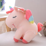 lovely unicorn plush toy pink fly horse