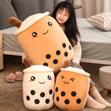 real-life bubble tea plush toy stuffed food milk tea soft doll  gift
