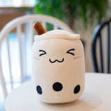real-life bubble tea plush toy stuffed food milk tea soft doll  gift