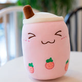 real-life bubble tea plush toy stuffed food milk tea soft doll  gift