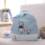 Stuffed Girls Backpack Plush Anti-lost Traction Bag Doll for Children Cute Schoolbag for Baby Birthday Gift