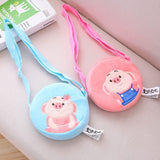 New Arrival Pig Plush Bag Children Crossbody Bag Cartoon Coin Purse
