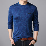 2020 New Fashion Brand Sweaters Man Pullovers O-Neck Slim Fit