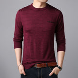 2020 New Fashion Brand Sweaters Man Pullovers O-Neck Slim Fit