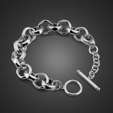 Fashion Man Silver Bracelet Authentic 100% 925