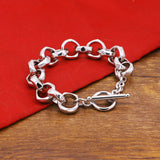 Fashion Man Silver Bracelet Authentic 100% 925