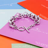 Fashion Man Silver Bracelet Authentic 100% 925