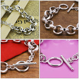 Fashion Man Silver Bracelet Authentic 100% 925