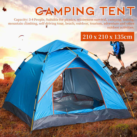 Automatic Outdoor Camping Tents Dome 3-4 Person