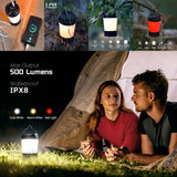 Ultimate 360° Rechargeable Camping Lantern & Emergency Power Bank (500lm)