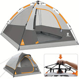 3-Second Instant Setup Tent - 4 Person Automatic Folding Tent, Heavy Duty 201T Waterproof