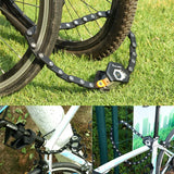 Foldable Bike Lock Alloy Steel Anti-Theft for MTB Road E-bike Motorcycle