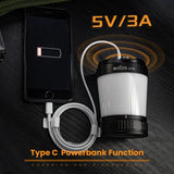 Ultimate 360° Rechargeable Camping Lantern & Emergency Power Bank (500lm)