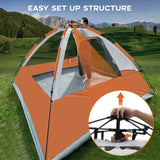 3-Second Instant Setup Tent - 4 Person Automatic Folding Tent, Heavy Duty 201T Waterproof
