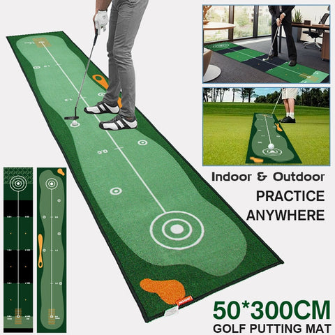 Golf Practice Grass Mat Golf Training Golf Carpet Putting Mat Thick Smooth Practice