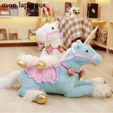 unicorn plush toys stuffed big animal soft doll 85cm