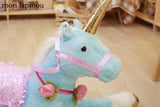 unicorn plush toys stuffed big animal soft doll 85cm