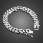 Classic Italy Men's Bracelets 100% 925 Sterling Silver