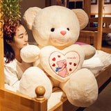 Bear Plush Toys Cute Teddy Bear Hold Heat Soft Doll Girls