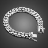 Classic Italy Men's Bracelets 100% 925 Sterling Silver