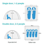 Portable Folding Automatic Double-door Camping Tents