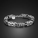 Retro Personality Man Bracelet 100% 925 Sterling Silver