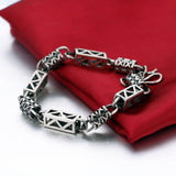 Retro Personality Man Bracelet 100% 925 Sterling Silver