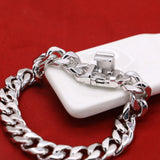 Men Simple 10MM 100% 925 Sterling Silver