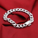 Men Simple 10MM 100% 925 Sterling Silver