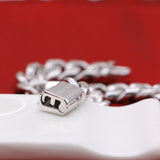 Men Simple 10MM 100% 925 Sterling Silver