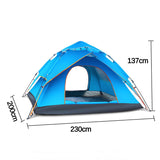 3 seconds Automatic Camping Tent Family