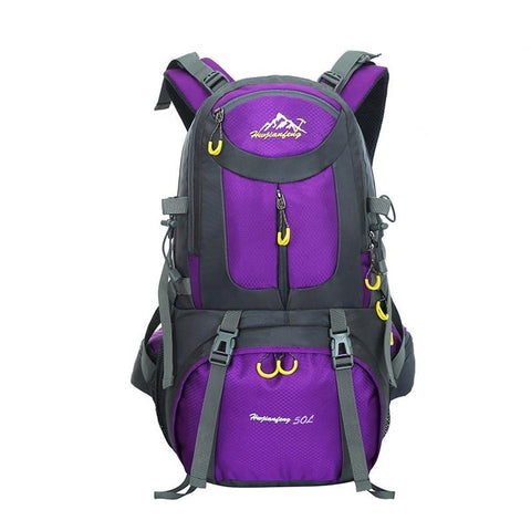 50L Outdoor Mountaineering Bags Water Repellent Nylon Shoulder
